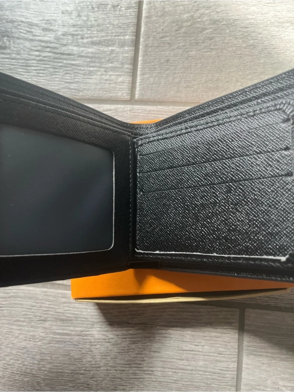 Louis Vuitton Black Embossed Monogram Leather Wallet